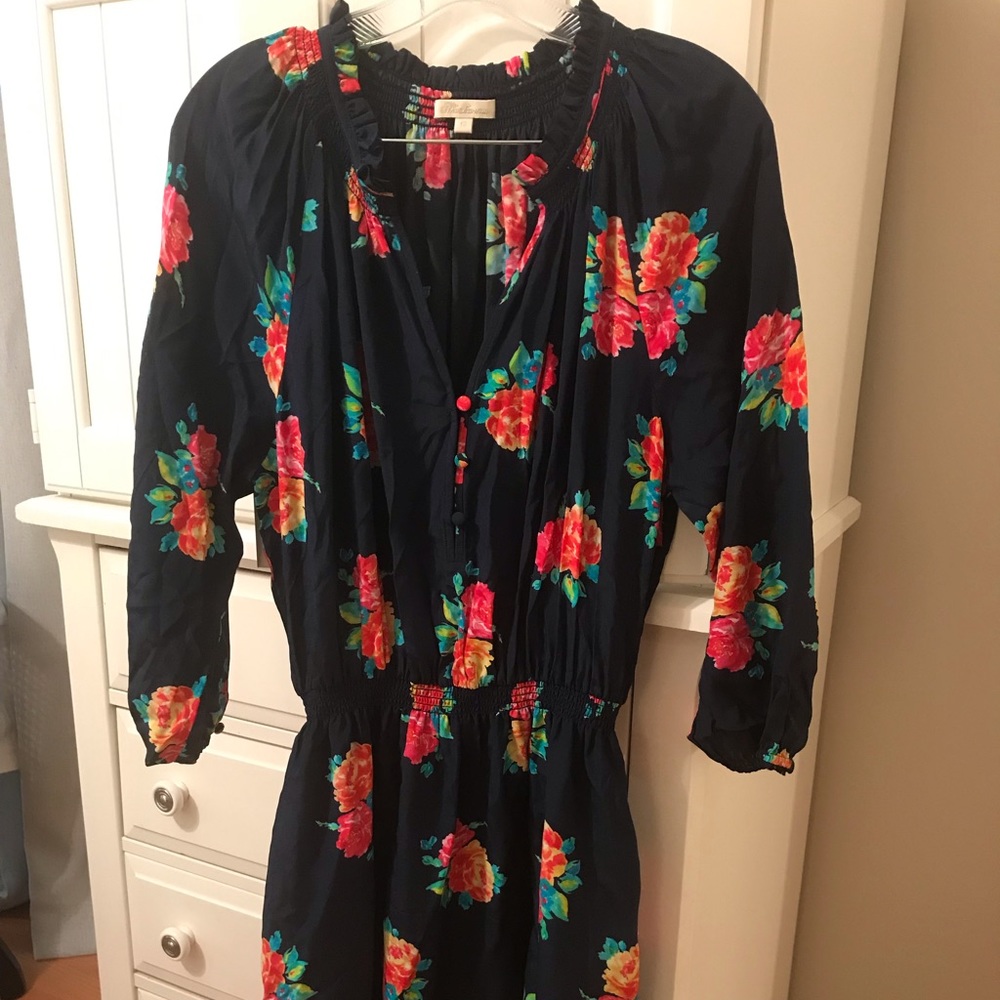 Shoshanna, silk floral beautiful drop-waist dress